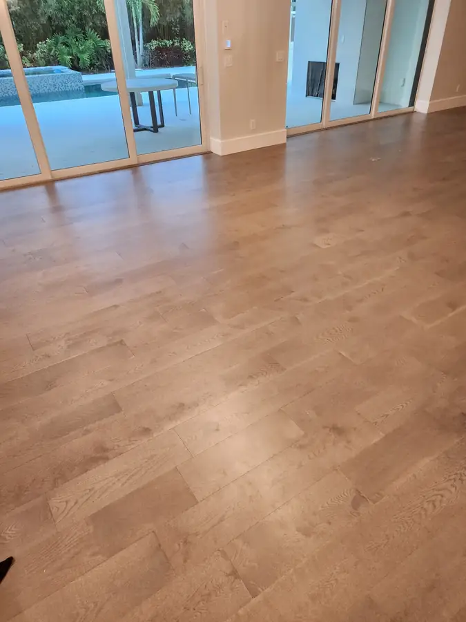 Light wood floor