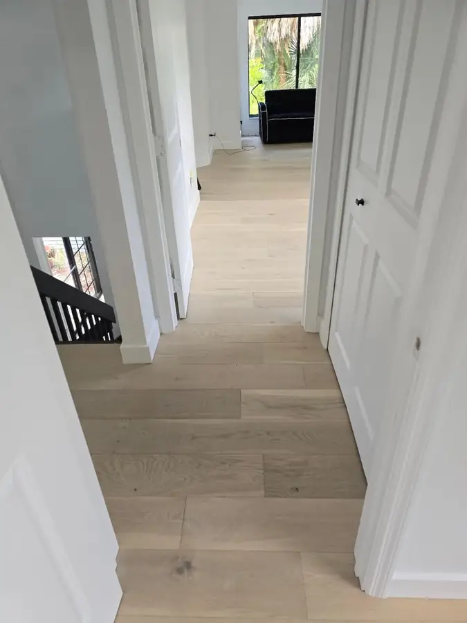 Light oak plank floor